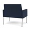 Lesro Mystic Lounge Reception Bariatric Chair, Silver, RF Blueberry Back, MD Ink Seat, RF Blueberry Panels ML1401 - alternate 3